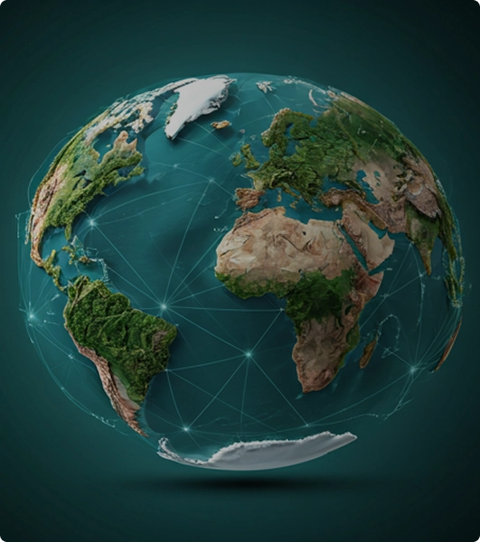 3D Connected Globe
